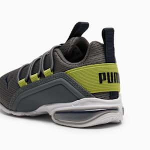 Tenis para infantes Axelion Mesh, Cool Dark Gray-PUMA Navy-Sea Kelp, extralarge